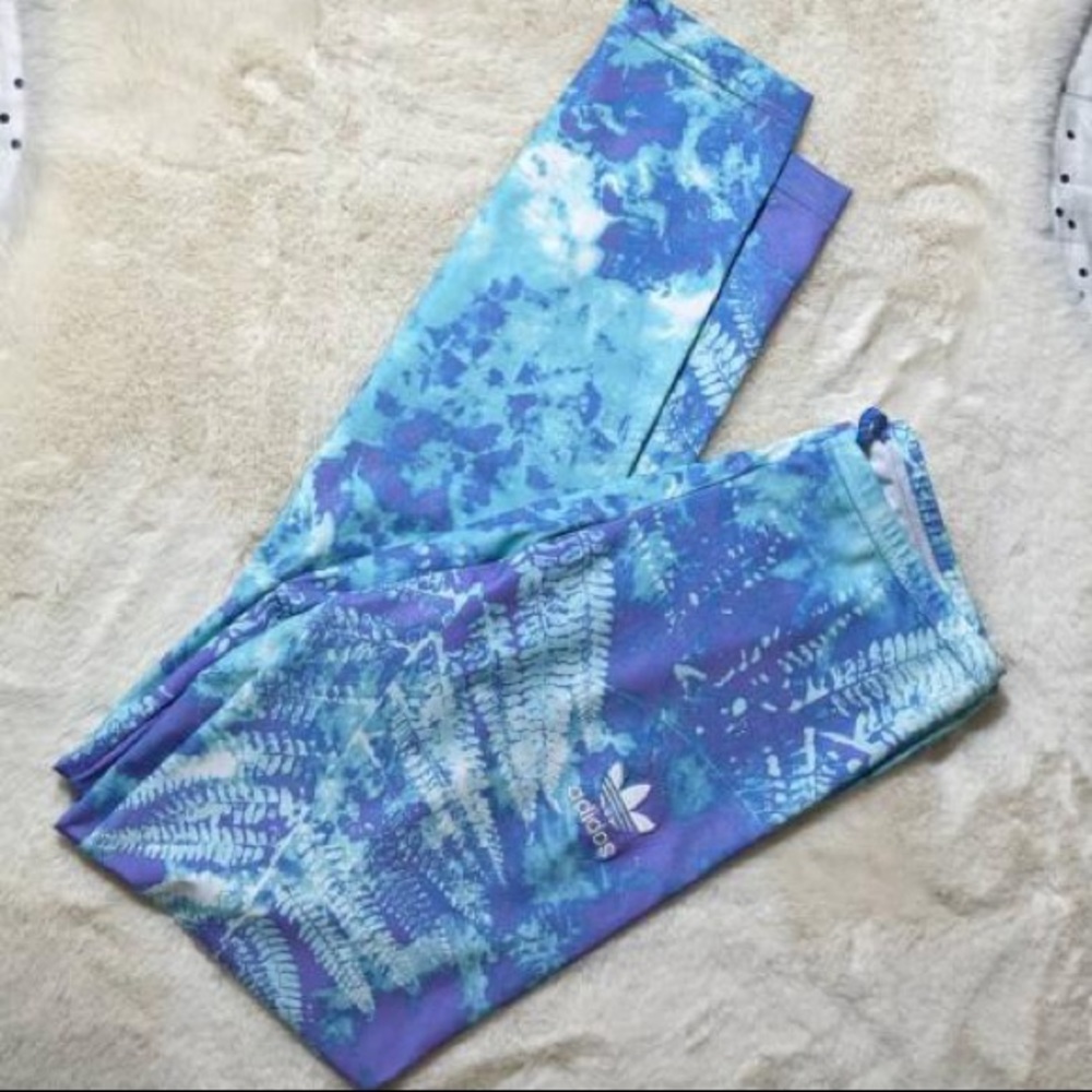 Blue Adidas Leggings size S